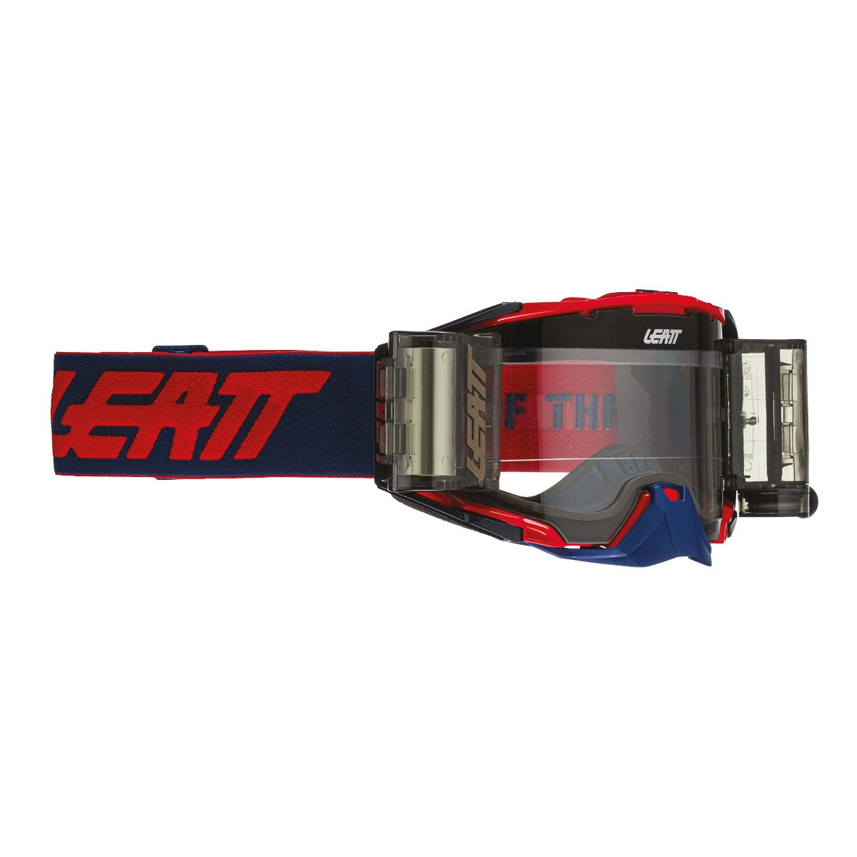 LEATT Brille Roll Off Velocity 6.5, Red Blue clear