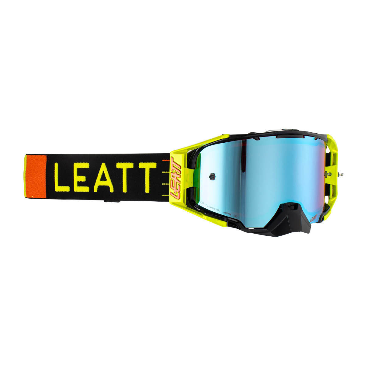 LEATT Motocross Brille Velocity 6.5, Iriz Citrus Blu UC 26% Universal