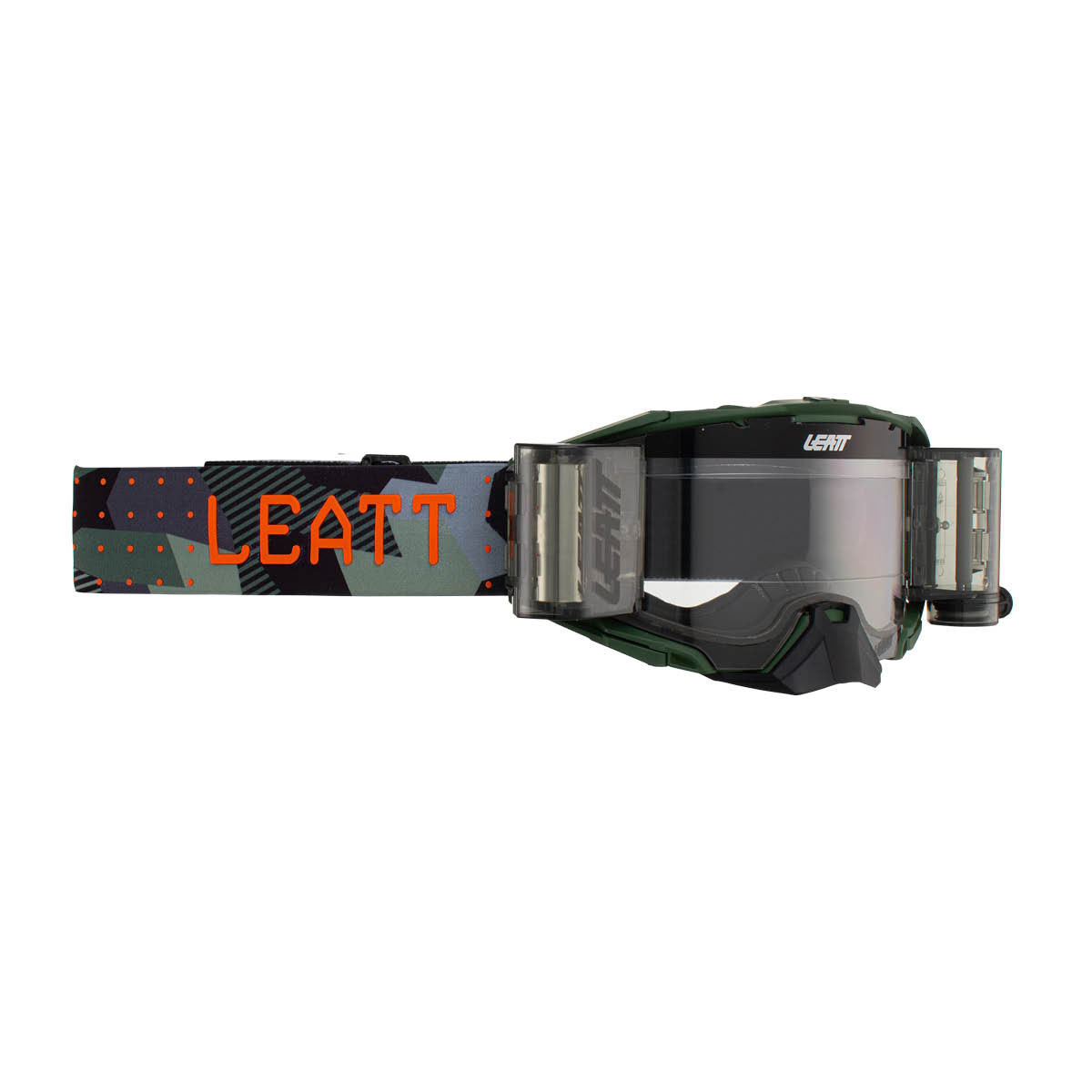 LEATT Motocross Brille Velocity 6.5 Roll-Off, Cactus Clear 83% Universal