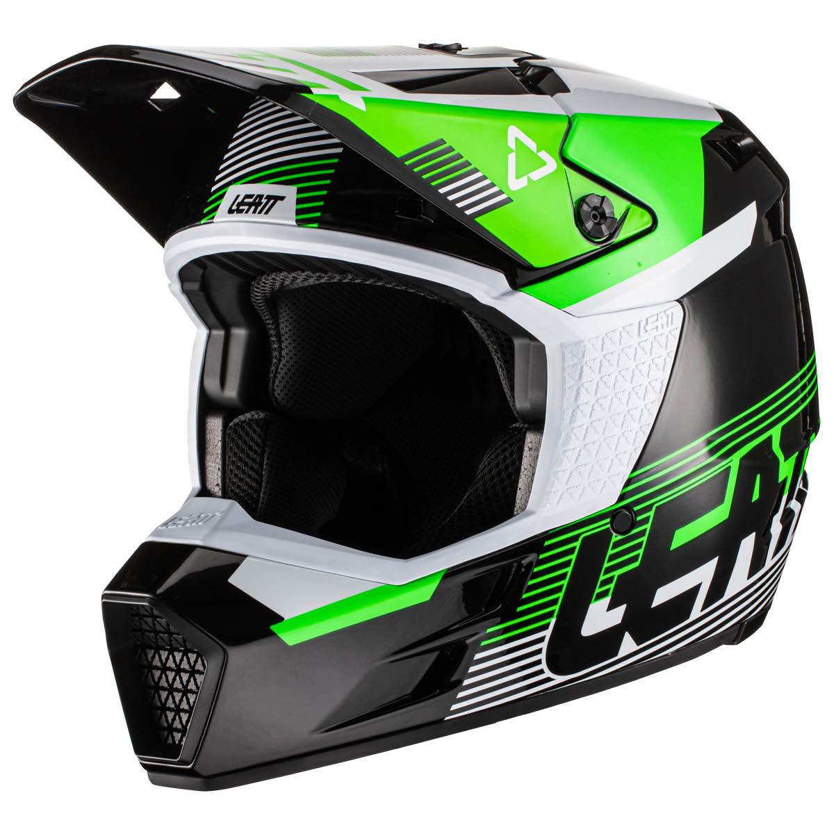 LEATT Helm Moto 3.5 V22 Junior, Černá L