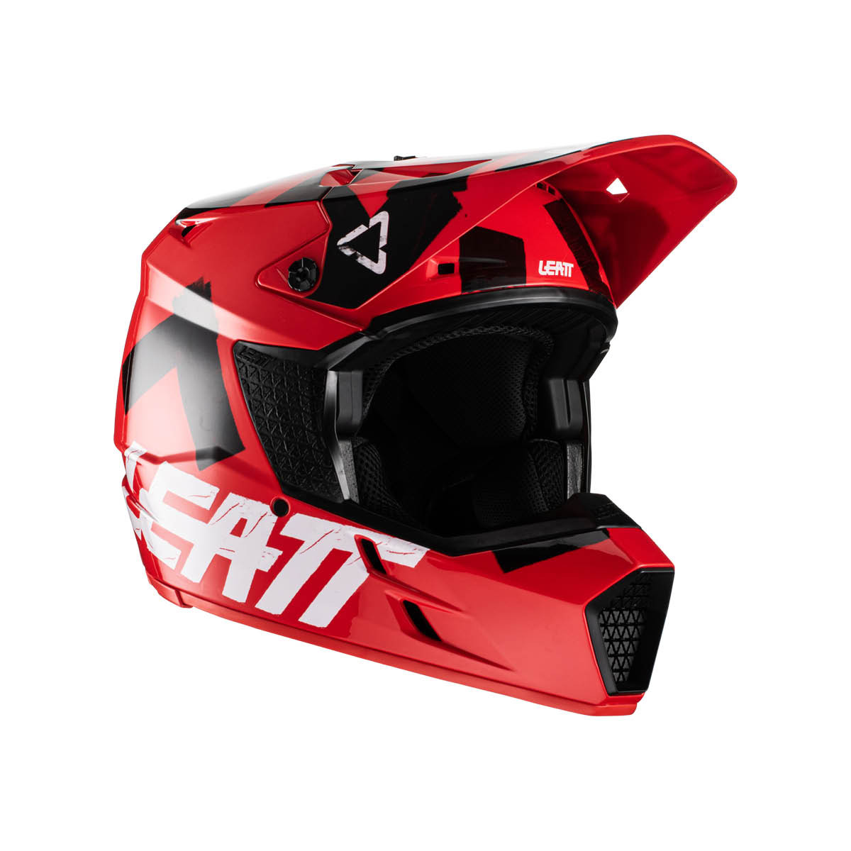 LEATT Helm Moto 3.5 V22 Junior, M rot