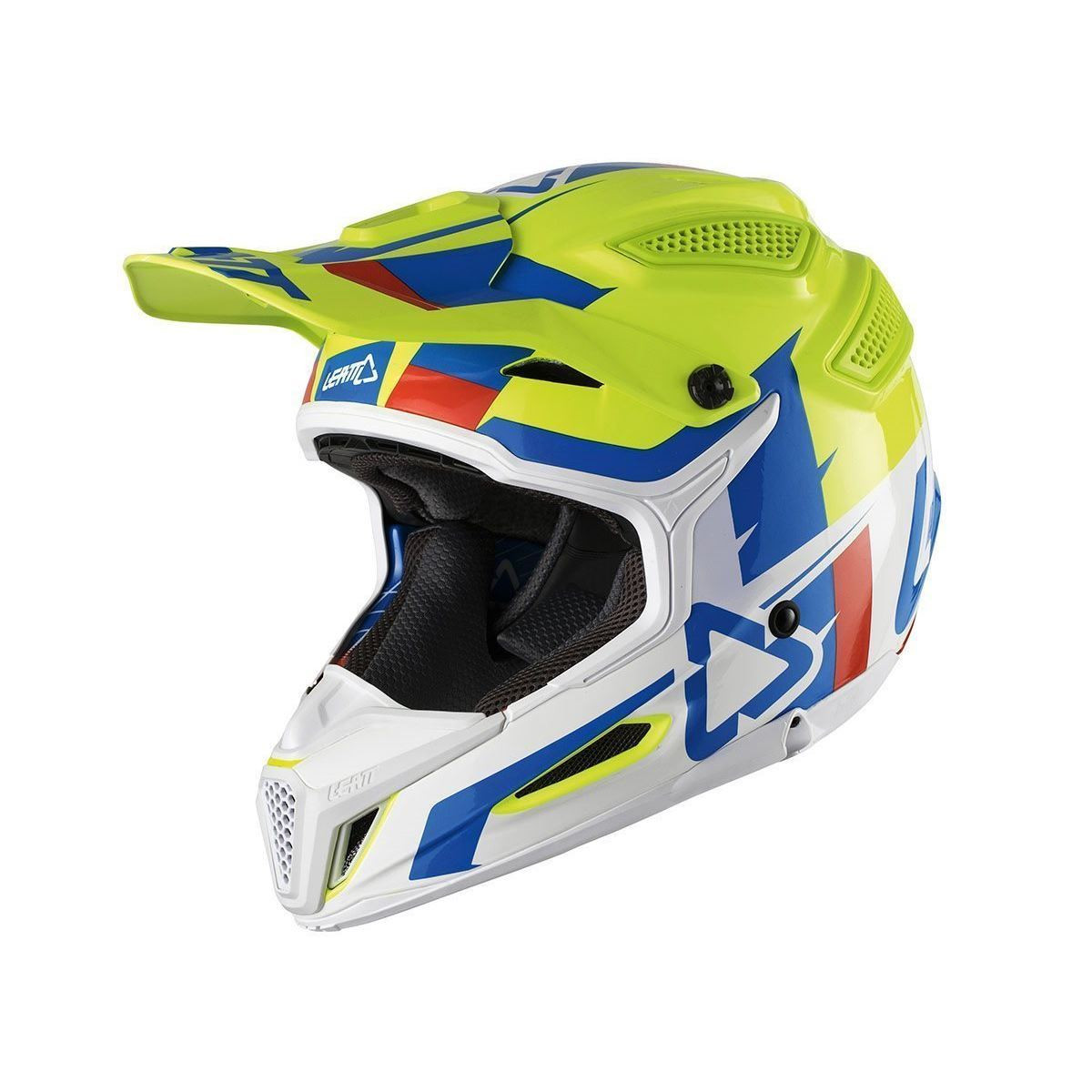 LEATT HELM GPX 5.5 COMP V10 LIME WHT, L lime-weiß+brille prospect