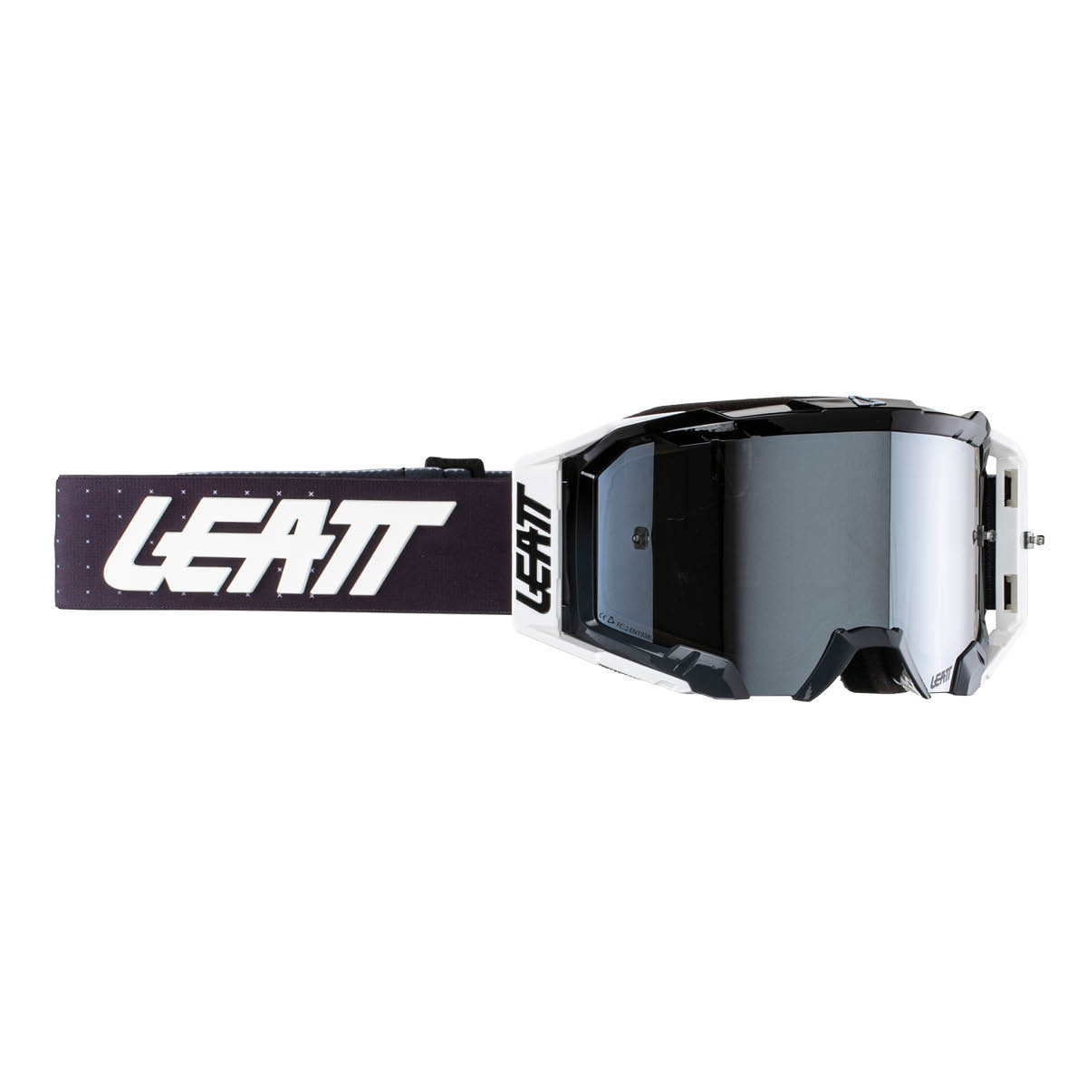 LEATT Motocross Brille Velocity 5.5 Iriz, graphite/platinum UC 28% One Size